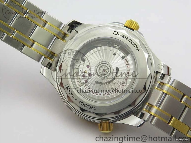 1103 MultiPurpose 2018 Seamaster Diver 300M SS YG VSF 1:1 Best Edition YG Bezel Black Dial on SS YG Bracelet A 7937